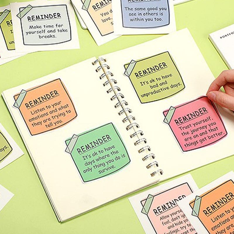 💖Mental Health Sticky Note Stickers🎁(24 pcs)