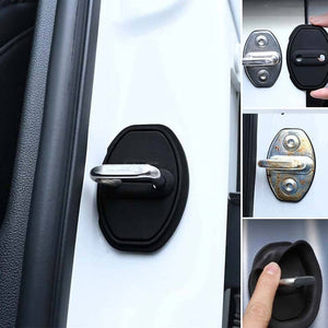 Car Silicone Door Latch Protective Cover(4PCS) - Black