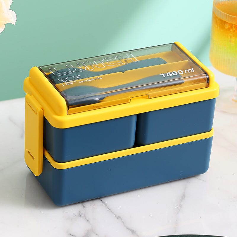 Portable Double Layer Lunch Box