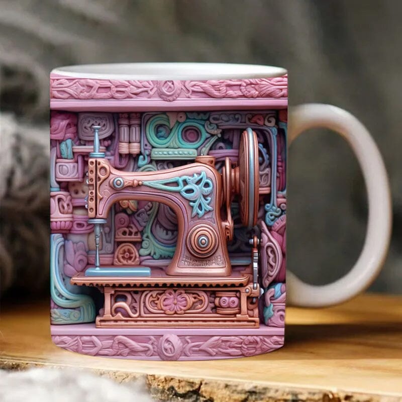 🤩3D printed sewing machine  mug