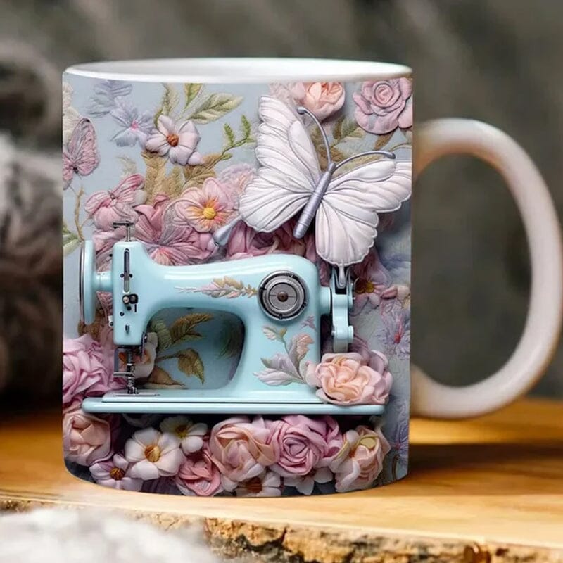 🤩3D printed sewing machine  mug