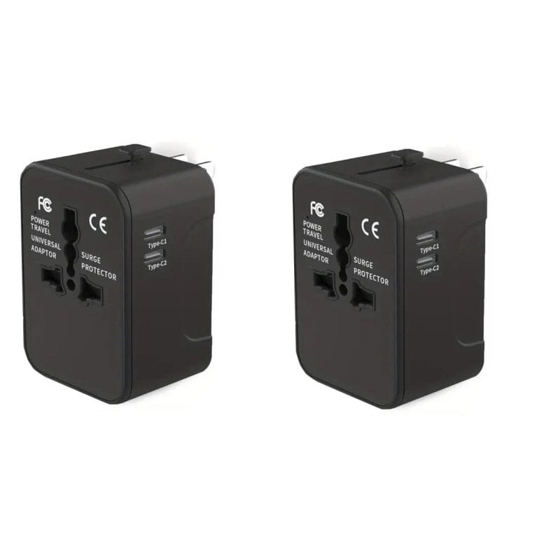 Universal Travel Adapter with Dual USB Ports