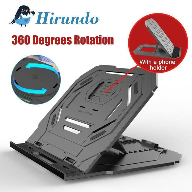 Hirundo Laptop Stand With Turntable