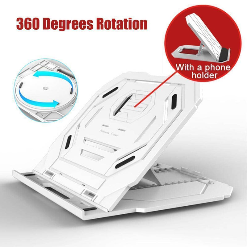 Hirundo Laptop Stand With Turntable