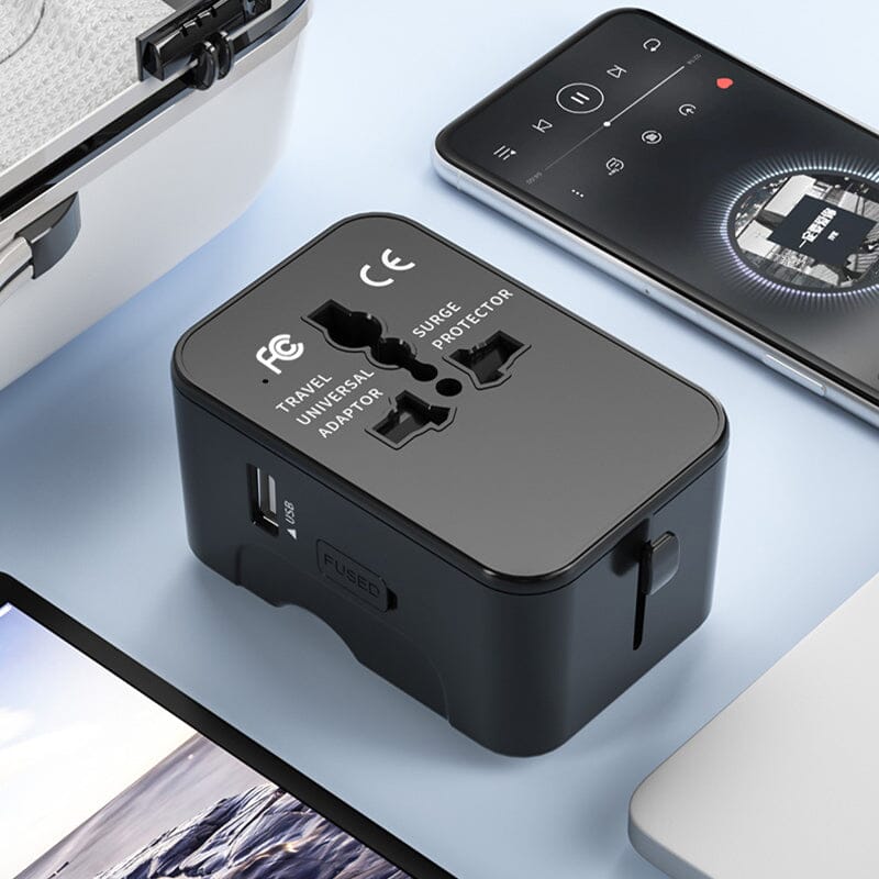 Universal Travel Adapter with Dual USB Ports