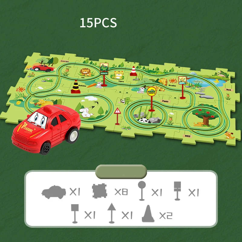 🧩Children's Educational Puzzle Track Car Play Set🧩