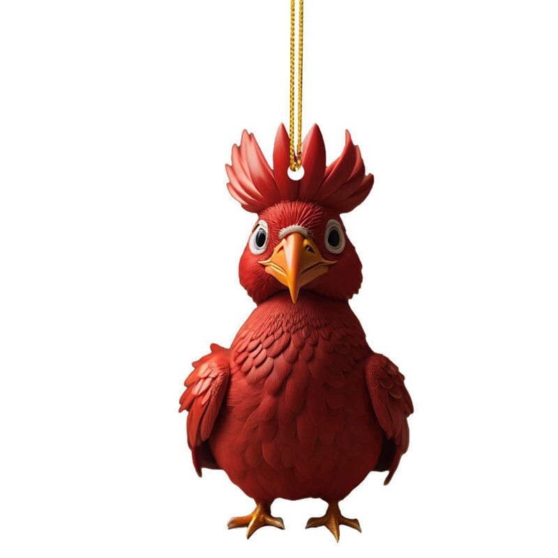 Cartoon rooster decorative ornaments
