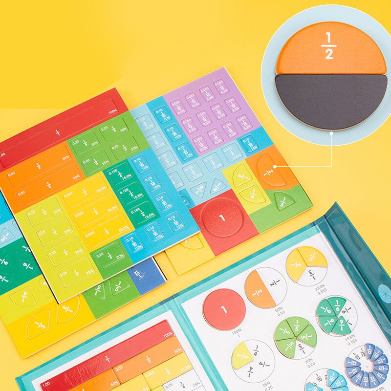 Magnetic Fraction Educational Puzzle,Jeu Magnétique Fraction,Jouet Magnetic Fraction Educational Puzzle,Jeu Magnétique Fraction,Jouet