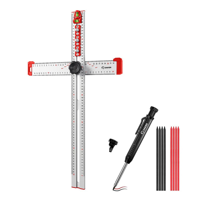 4 in 1 Drilling Positioning Ruler