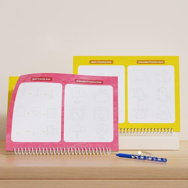 Reusable Grooved Workbooks for kids - 6 Books