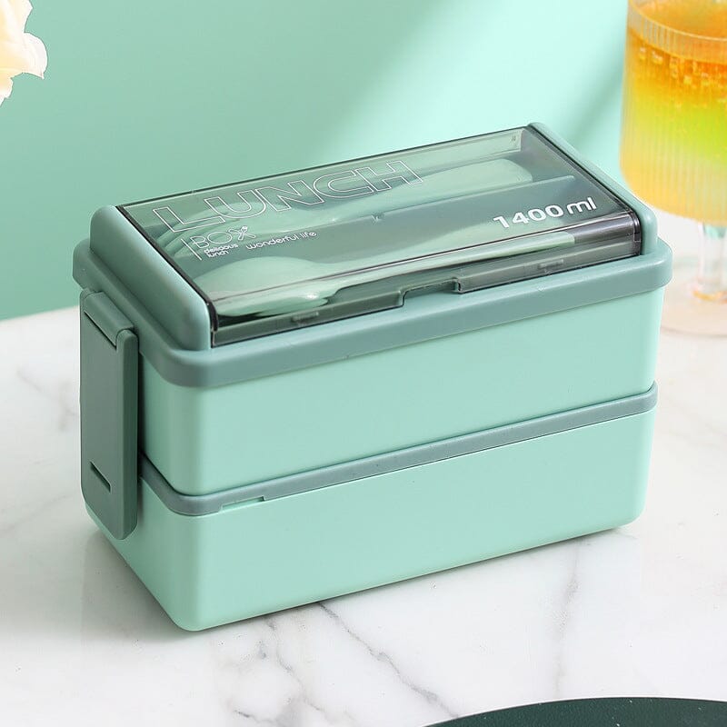 Portable Double Layer Lunch Box