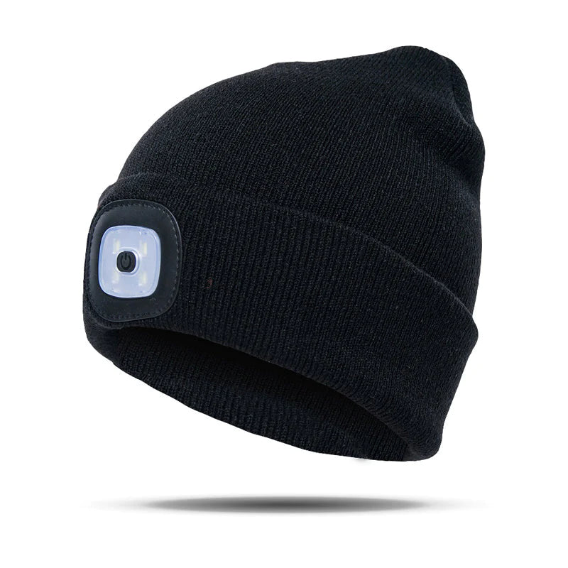 LED Knitted Winter Beanie Hat