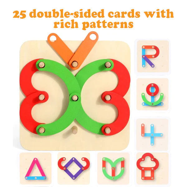 🌈Montessori Pegboard Puzzle