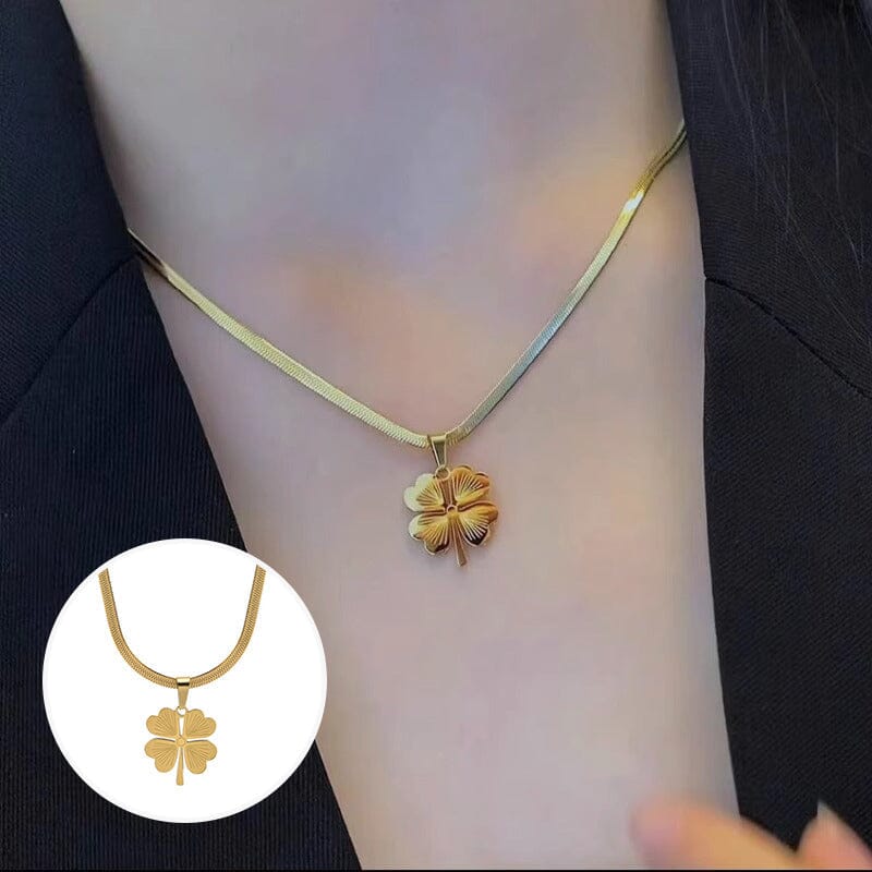 Gold Plated Lucky Clover Necklace