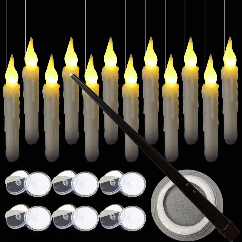 Fantasy Floating Candles with Wand Remote