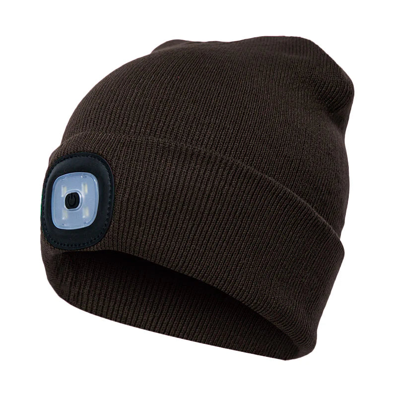 LED Knitted Winter Beanie Hat
