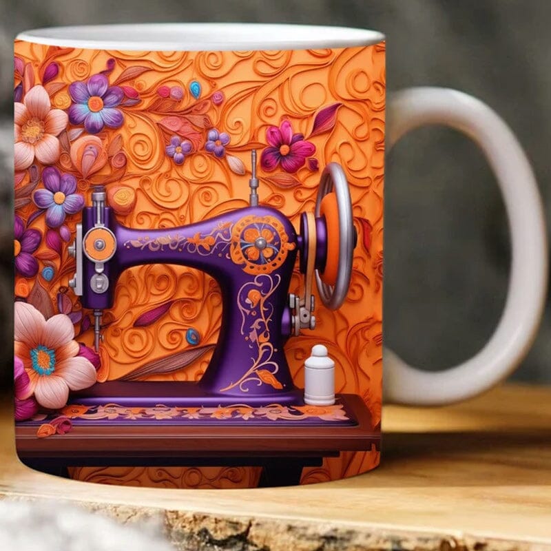 🤩3D printed sewing machine  mug