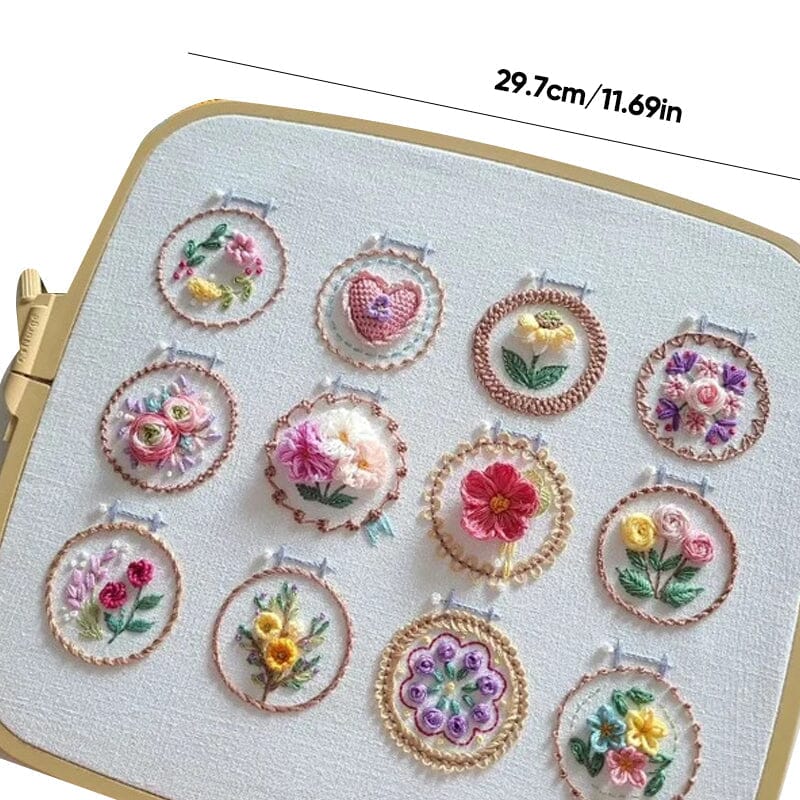 Small Flower Frame Embroidery Kit