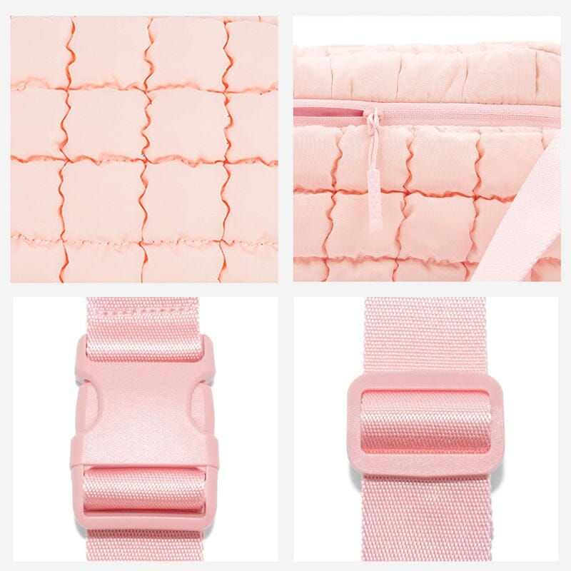 Checkered Down Crossbody Bag