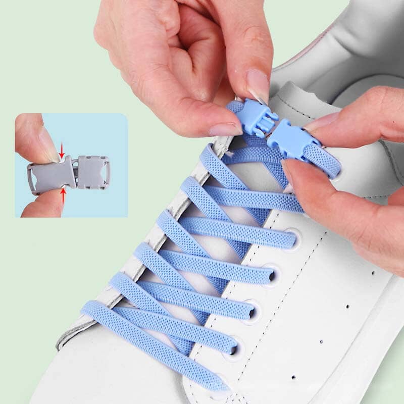 Lazy Shoelaces with Buckles
