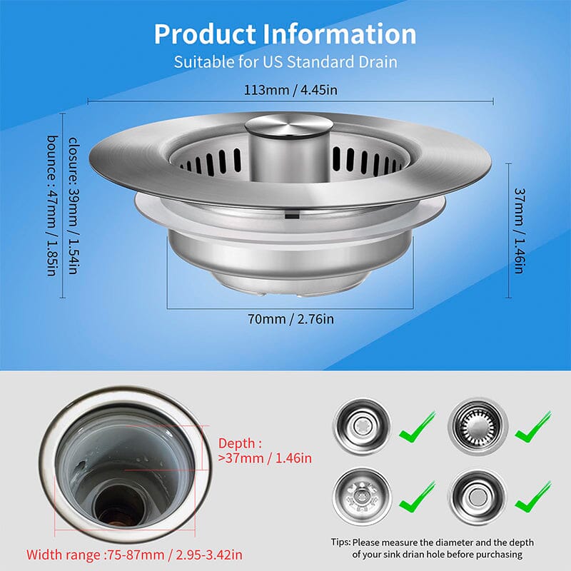 Stainless Steel Floor Drain Filter