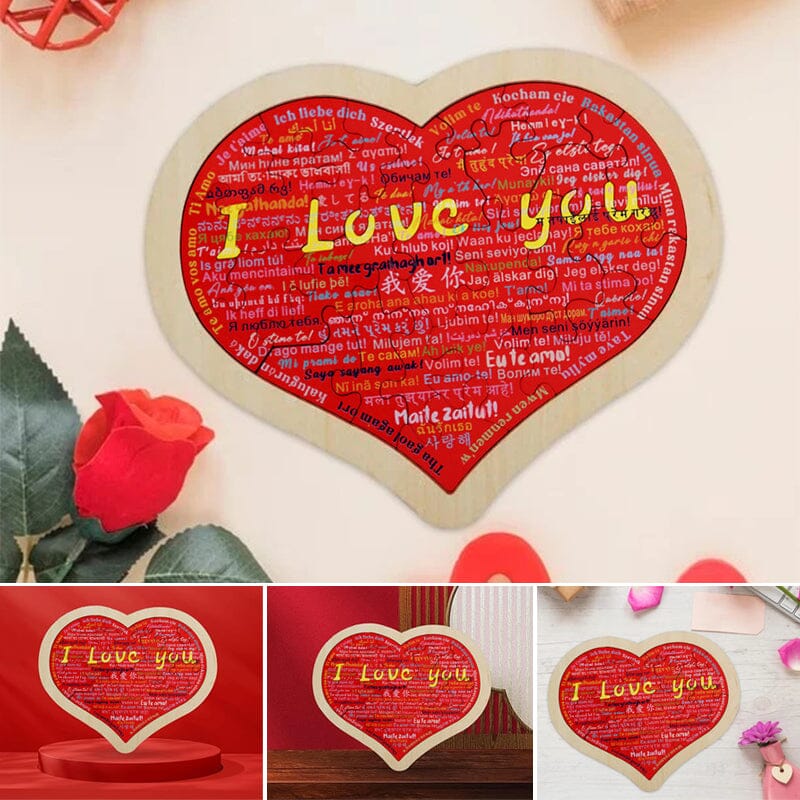 Heart Shape Puzzle|💕Say I Love You in 100 Languages💕