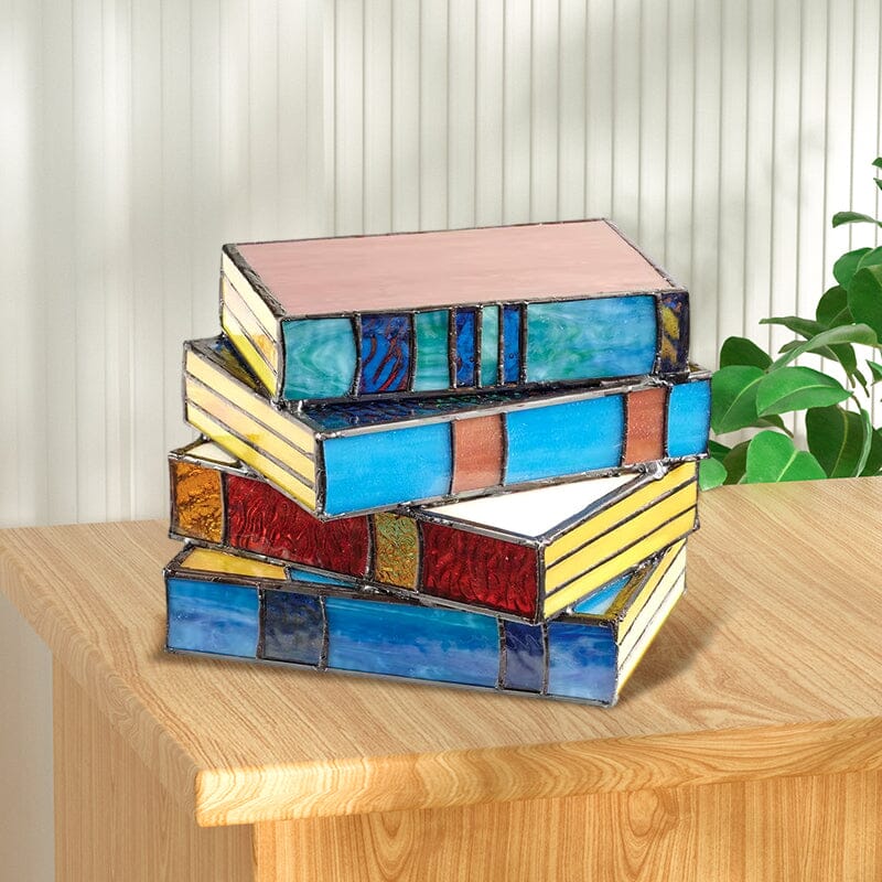 📚Stained Glass Stacked Books Lamp