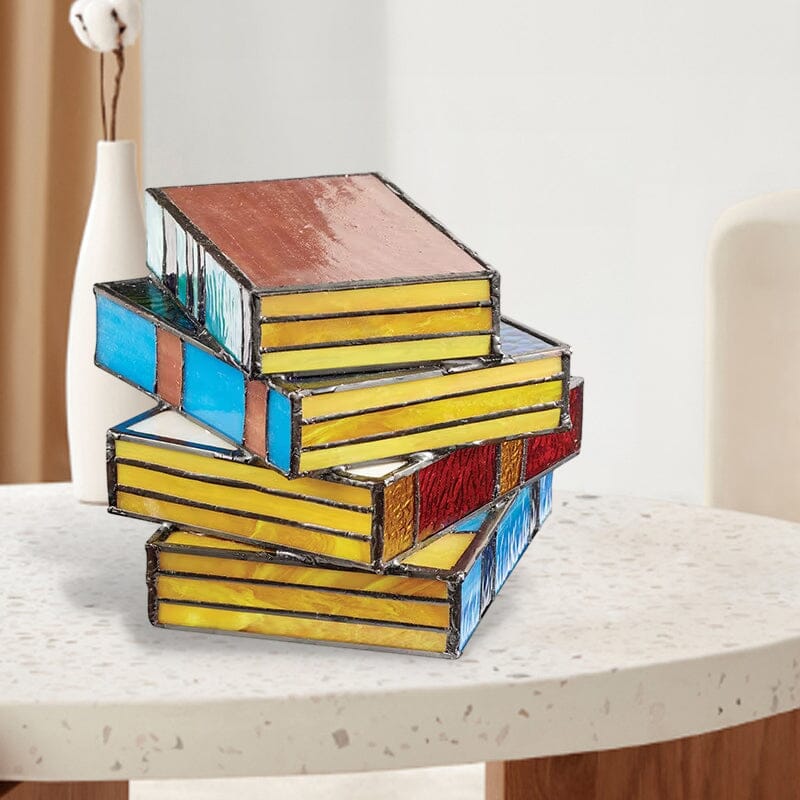 📚Stained Glass Stacked Books Lamp