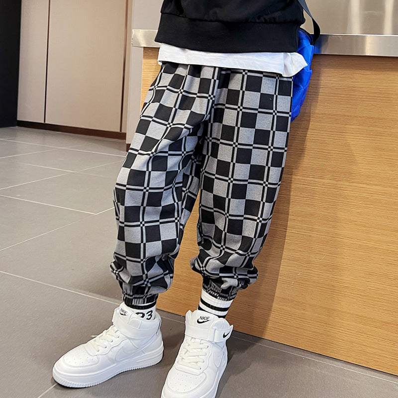 Children's Checkerboard Sweatpants