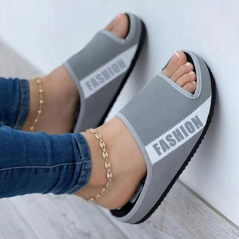 Fabric Flat Sandals