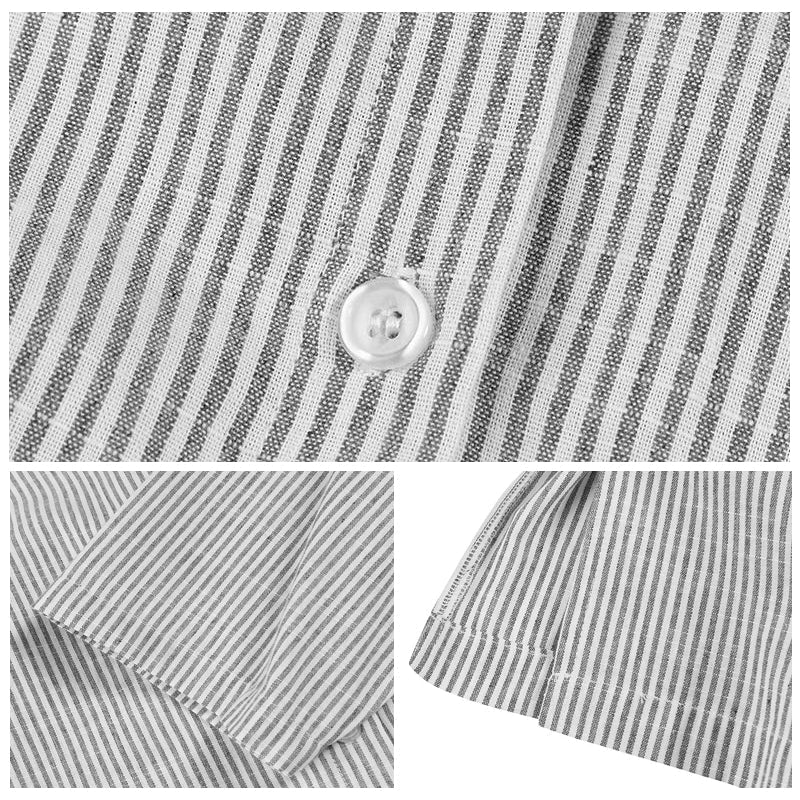 Puff sleeve stripe printed maxi dress