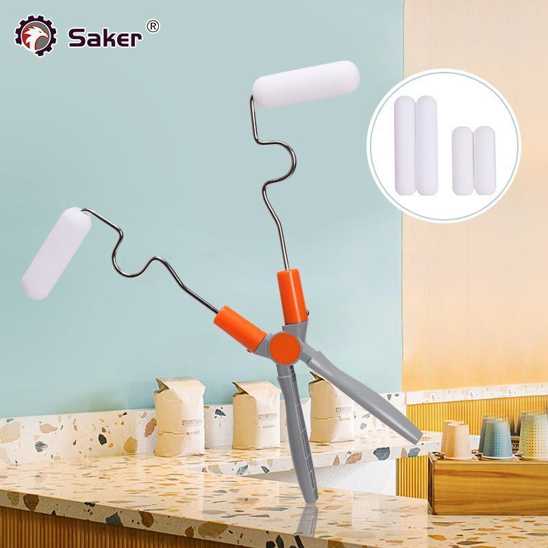 Saker® Adjustable Double Head Paint Roller（4*Brushs）