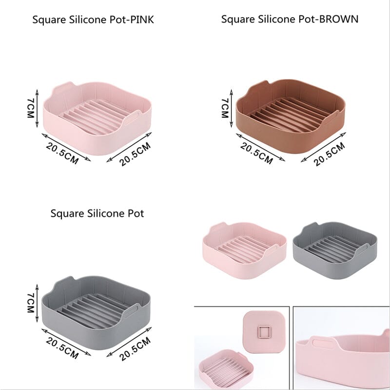 Reusable Air Fryer Silicone Pot Multifunctional Liner Bakeware