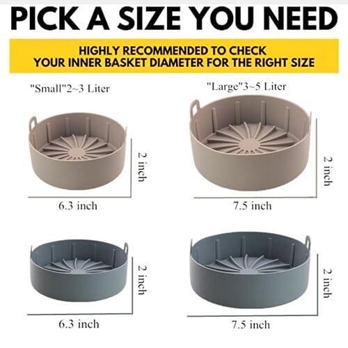 Reusable Air Fryer Silicone Pot Multifunctional Liner Bakeware