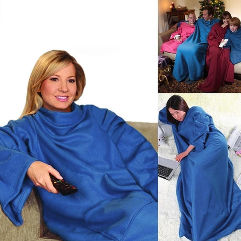 Full Body Snuggle Blanket With Sleeves