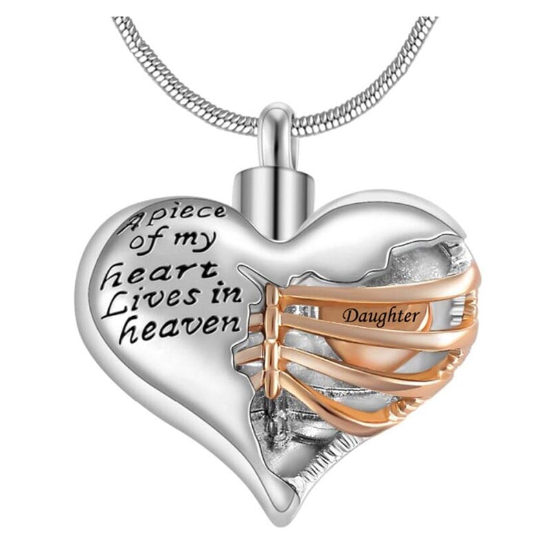 Heart Skeleton Necklace