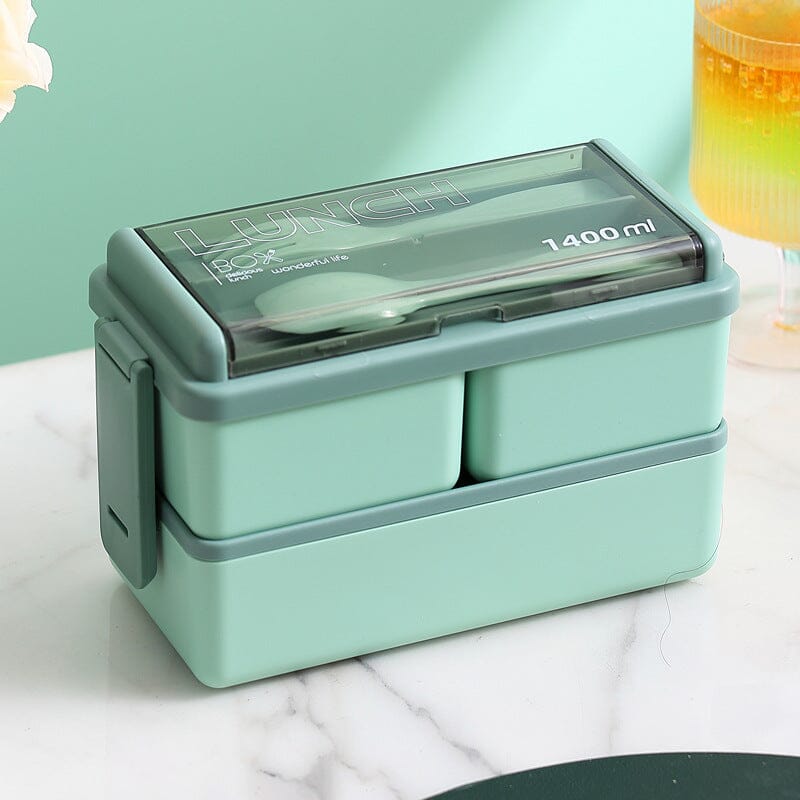 Portable Double Layer Lunch Box