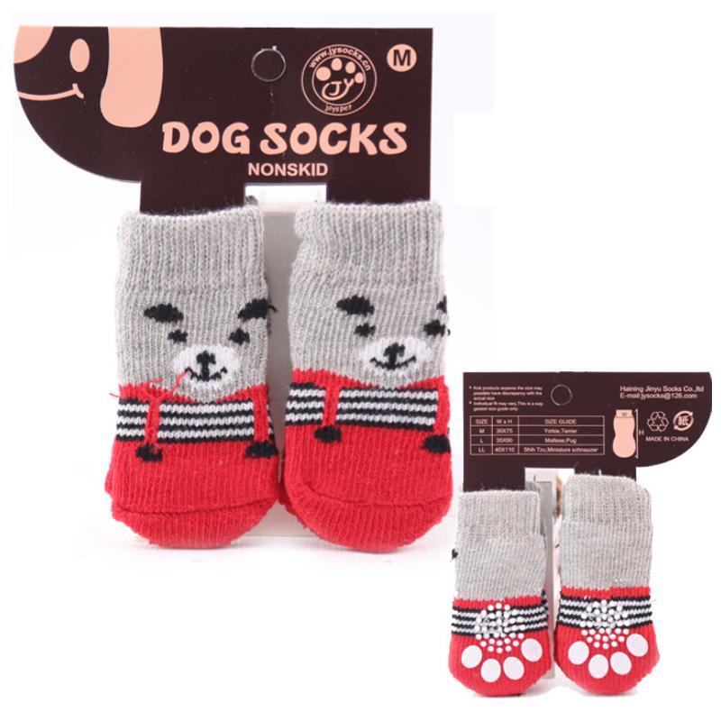Non-slip Pet Socks with 4 straps