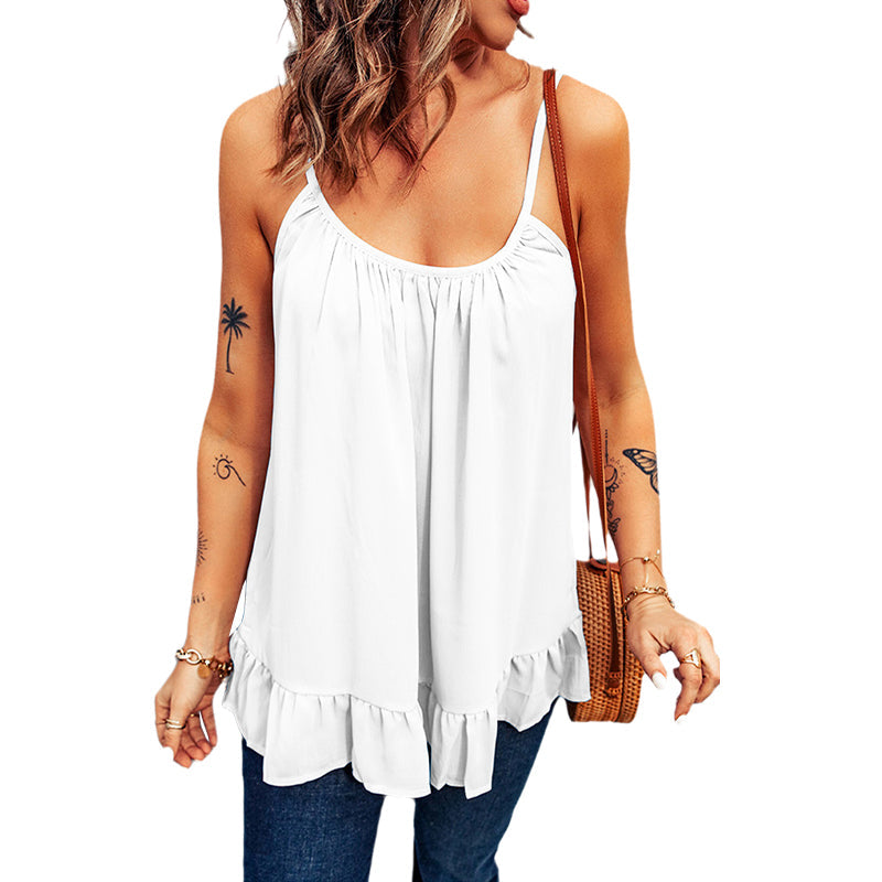Ruffled Camisole T-Shirt