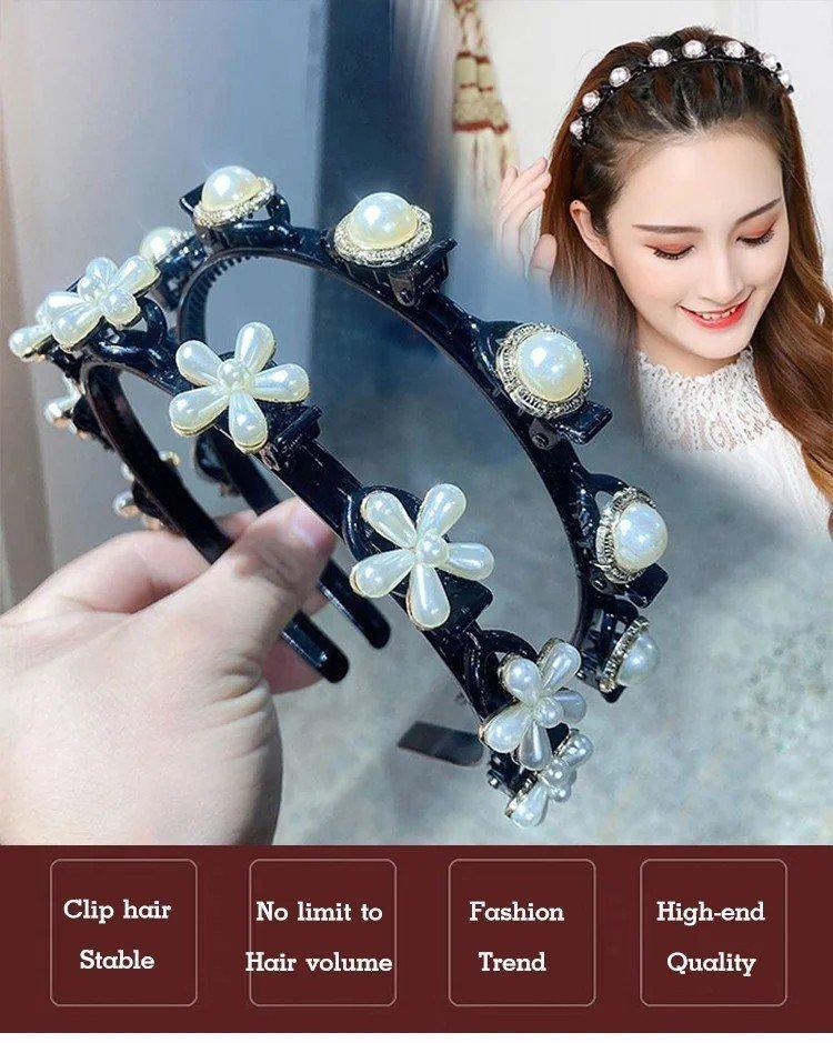 Vintage 2 in 1 Non-Slip Braided hair band