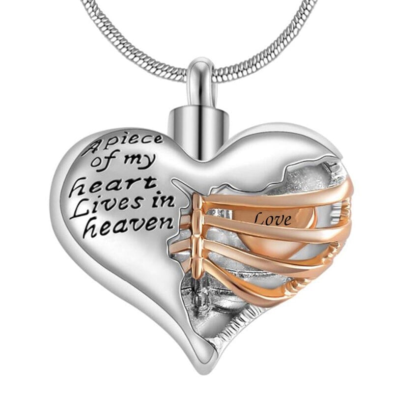 Heart Skeleton Necklace