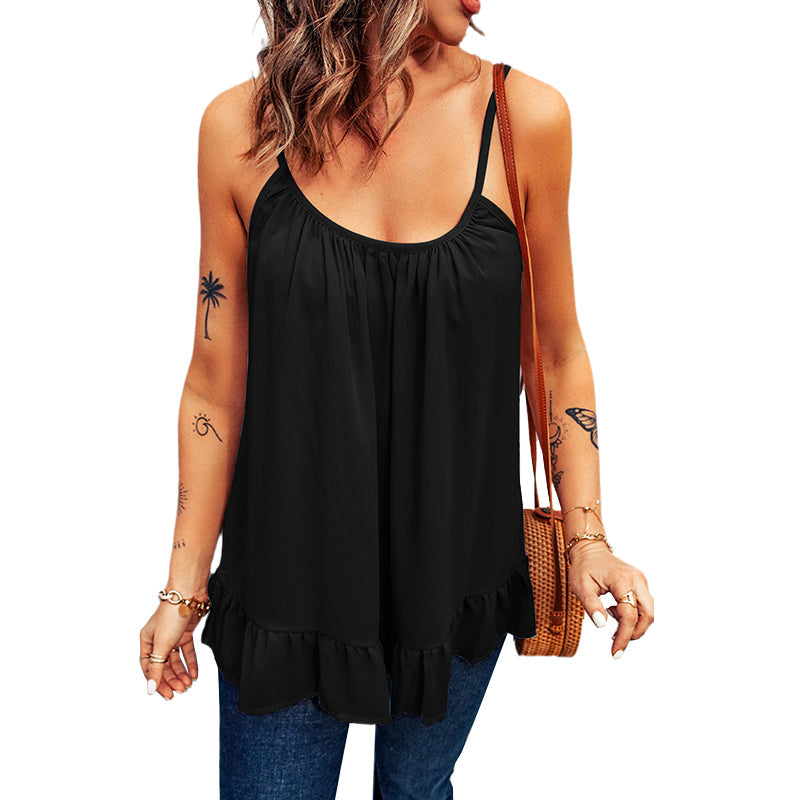 Ruffled Camisole T-Shirt