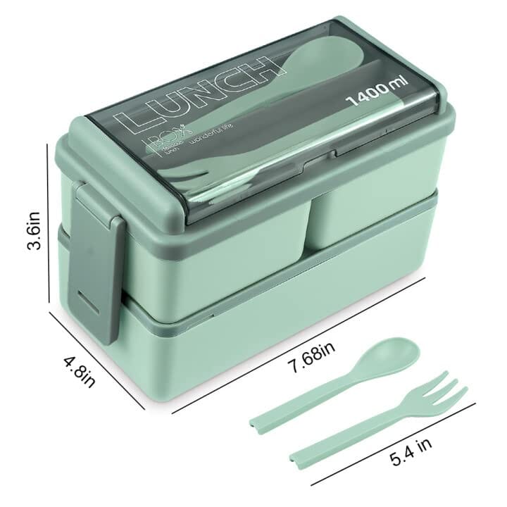 Portable Double Layer Lunch Box