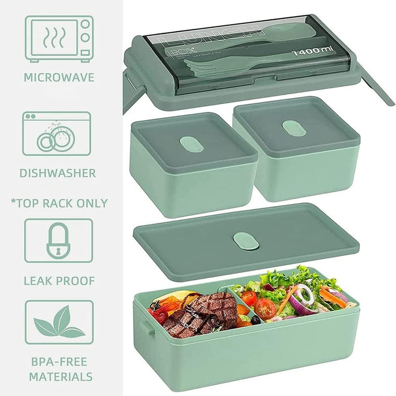 Portable Double Layer Lunch Box
