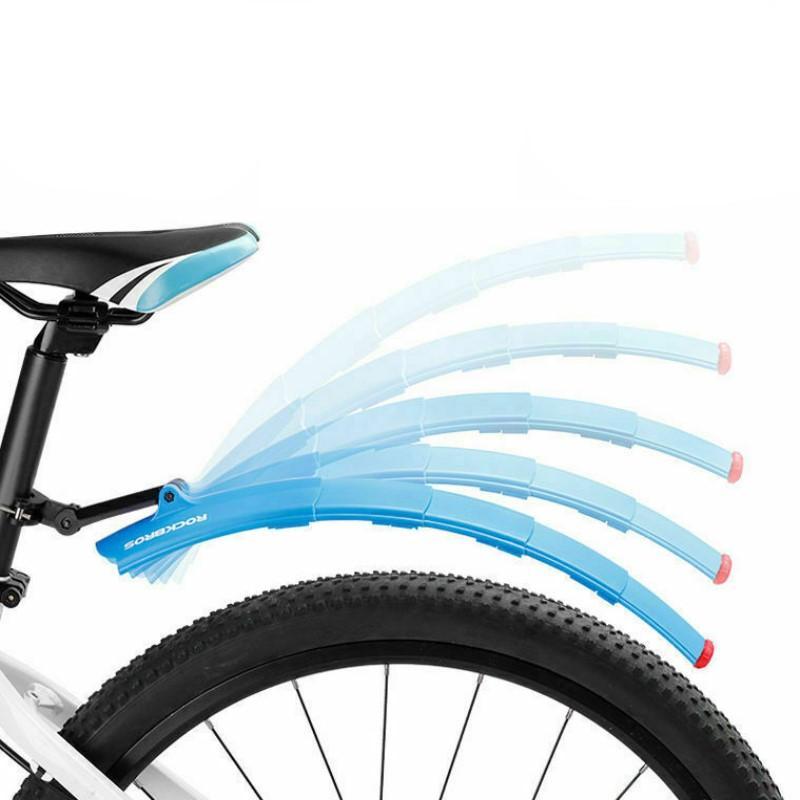 Bicycle Retractable Mudguard with Taillights