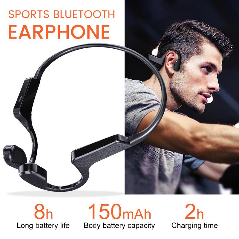 Waterproof Bone Conduction Sports Bluetooth Headset