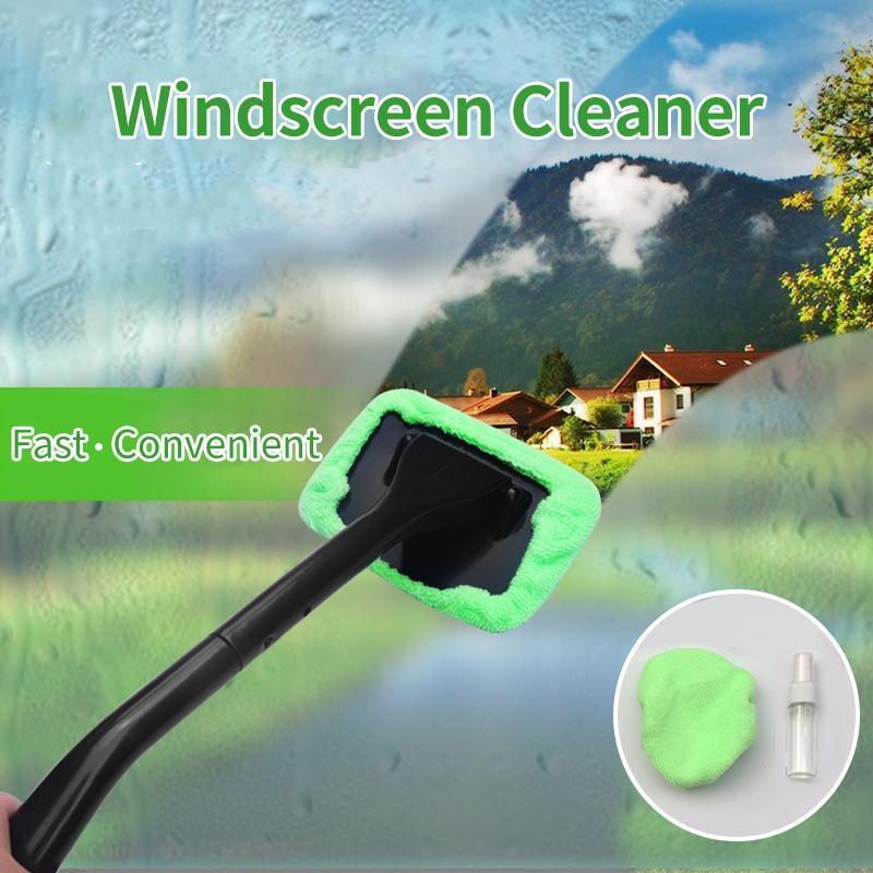 Microfiber Car Window Cleaner with 2 reusable microfiber hood