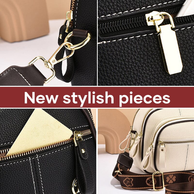 Classic Multifunctional Compartments Adjustable Crossbody Bag