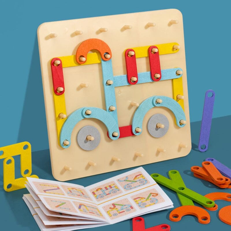 🌈Montessori Pegboard Puzzle