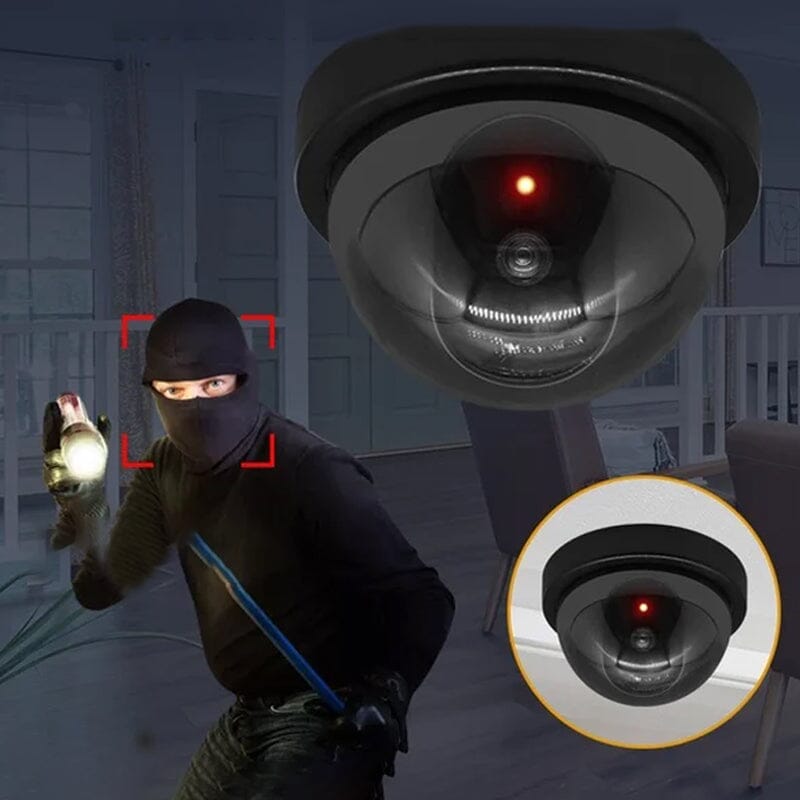 Simulated Fake Surveillance Camera With Red Light